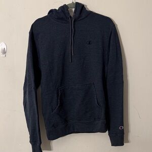 Champion Navy Pullover Hoodie with Subtle Logo